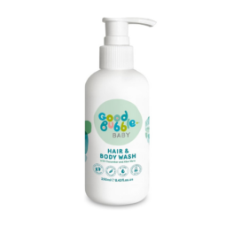 GOOD BUBBLE tear-free soothing and moisturizing body and hair wash for babies with Aloe vera and cucumber extract 250 ml