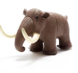 Best Years Mammoth natural rubber brown teether/bath toy without holes from 0+ months