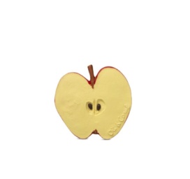 Oli&Carol natural rubber teether APPLE SLICE for chewing, bathing, playing