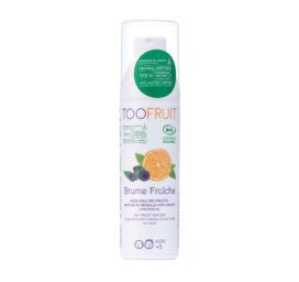 TOOFRUIT Brume Fraiche organic caring facial water spray for children with orange and blueberry extract, 100 ml