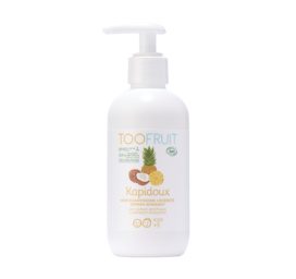 TOOFRUIT organic tear-free moisturizing and smoothing shampoo for children with coconut-pineapple fragrance, 200 ml