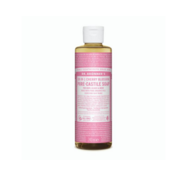 Dr. Bronner's 18-in-1 multi-purpose cherry blossom scented liquid soap, 240 ml