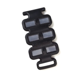 Extrawize Jet Black BuggyWize reflector for children's prams, wheels, and strollers etc., black color