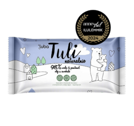 LUBA Fire biodegradable and compostable wet wipes with 98% water, panthenol, and avocado oil, 50 pcs