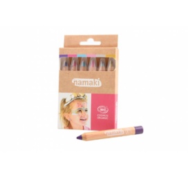 NAMAKI Magical World 100% natural face paint pencils for children, set of 6