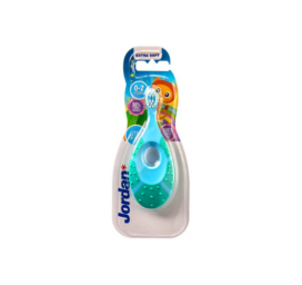 Jordan soft-bristled toothbrush for babies and children aged 0-2 years