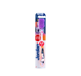 Jordan soft-bristled toothbrush for children aged 6-9 years