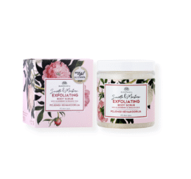 MAGRADA skin softening peony-scented body scrub with Brazilian purple clay, 250 ml