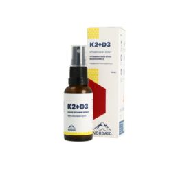 NORDAID oral and fast-absorbing K2+D3 vitamin spray with sweetener, 30 ml