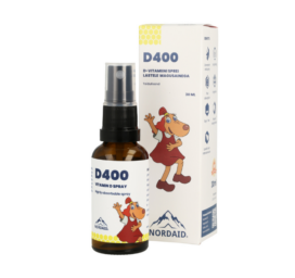 NORDAID oral and fast-absorbing vitamin D spray for children with sweetener D400, 30 ml