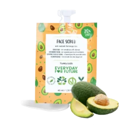 EVERYDAY FOR FUTURE facial scrub with rice powder and avocado for dry skin, 40 ml