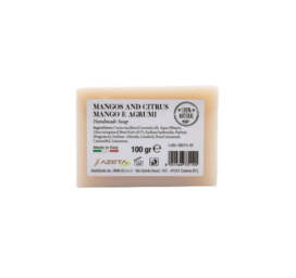 AZETABIO organic nourishing oil soap for babies with mango and citrus fruit fragrance, 100 g