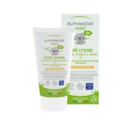 ALPHANOVA BEBE fragrance-free organic nourishing cold protection weather cream, 50 ml