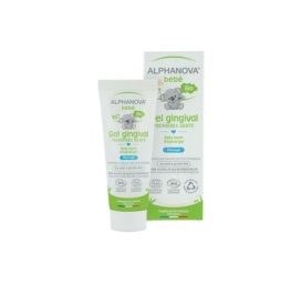 ALPHANOVA BEBE organic gum gel for babies for teething relief with chamomile and aloe vera, 20 ml