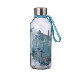 CARL OSCAR chemical-free 0.65 liter leak-proof drinking bottle, TURQUOISE