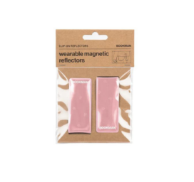 BOOKMAN URBAN VISIBILITY magnetic clip-on reflector, 2 pieces per pack, color PINK