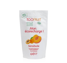 TOOFRUIT Sensibulle organic soap-free shower gel for children with apricot-peach fragrance, 400 ml REFILL
