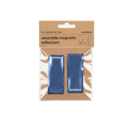 BOOKMAN URBAN VISIBILITY magnetic clip-on reflector 2 pcs per pack, color BLUE