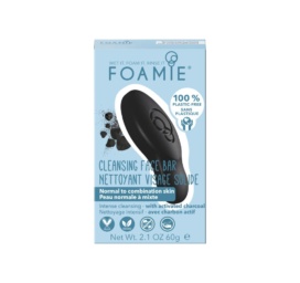 FOAMIE solid facial cleansing bar for oily skin with activated charcoal and tea tree oil, 60 g
