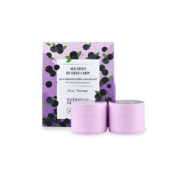 EVERYDAY FOR FUTURE Kiss Therapy Lip Balm + Lip Scrub with Acai Berries, 2*9.5 g