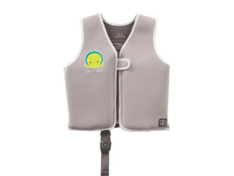 BBLUV Näj SPF50 neoprene swim vest for learner swimmers GREY, size SMALL or for 1-3 year old