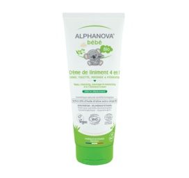 ALPHANOVA BEBE fragrance-free organic multi-purpose cream for cleansing, moisturizing, preventing diaper rash, 200 ml