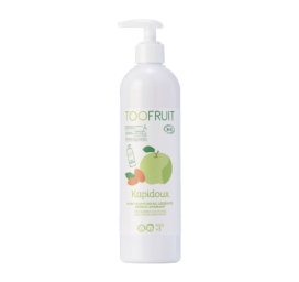 TOOFRUIT organic tear-free moisturizing and smoothing shampoo for children with apple fragrance, 400 ml