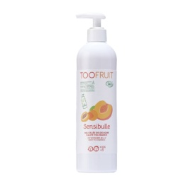 TOOFRUIT Sensibulle organic soap-free shower gel for children with apricot-peach fragrance, 400 ml