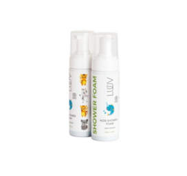 LUUV pear-scented natural shower foam for children, 200 ml