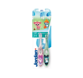 JORDAN Step toothbrush lasts 3-5 years, 2 pcs per pack