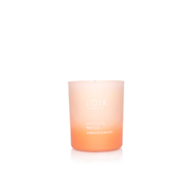 JOIK Home & Spa rapeseed wax candle Apricot & Freesia, 150 g
