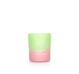 JOIK Home & Spa rapeseed wax candle Strawberry & Rhubarb, 150 g