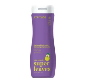 ATTITUDE Little Leaves 2in1 pear and vanilla scented shampoo and body wash for babies and toddlers, 473 ml