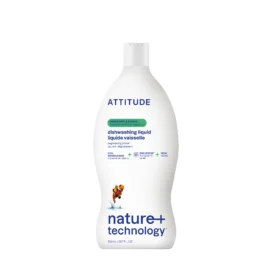 ATTITUDE dishwashing liquid with green apple and basil, 700 ml