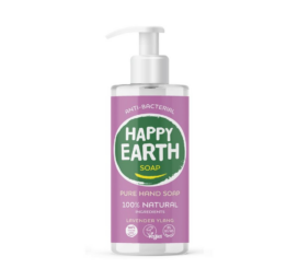 HAPPY EARTH 100% natural liquid soap with lavender and Ylang, 300ml