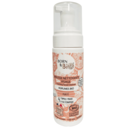 BORN TO BIO citrus facial cleansing foam for oily skin, 150 ml