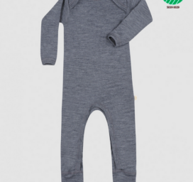 DILLING Baby merino wool onesie BLUE, various sizes