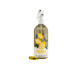 THE GOOD BRAND lemon-scented kitchen surface cleaner bottle + capsule, 500 ml