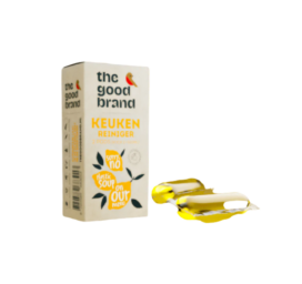THE GOOD BRAND lemon-scented kitchen surface cleaner capsules, 2*500 ml