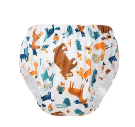 Happy Bear Diapers potty training pants 2-4 years, pattern FOREST ANIMALS