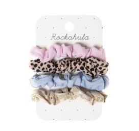 Rockahula Kids Luna Leopard schrunchie set, 4 pcs