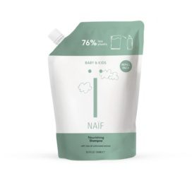 NAIF moisturizing tear-free shampoo with cottonseed extract, REFILL PACK 500ml