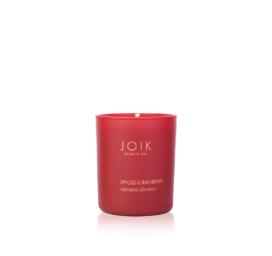 JOIK Home & spa rapeseed wax scented candle Spicy Cranberry, 150 g