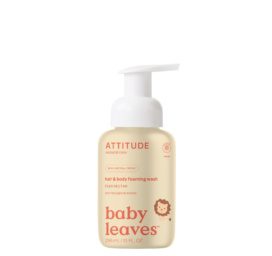 ATTITUDE Baby Leaves 2in1 pear nectar scented foaming cleanser for hair and body, 295 ML