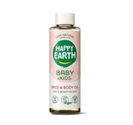 HAPPY EARTH 100% natural baby oil for face and body for dry and very dry skin, 150 ml