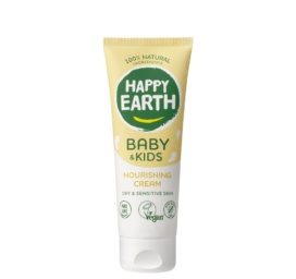 HAPPY EARTH 100% natural nourishing and protective cream for babies and children, 75ml