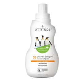 ATTITUDE citrus-scented laundry gel for washing clothes for the whole family, 1050 ml
