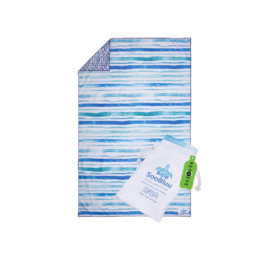 CALM color beach towel made from recycled soft, quick-drying, and sand-repellent SOOBLUU plastic bottles, 100*160 cm