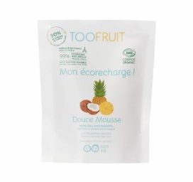 TOOFRUIT Douce Mousse organic soap-free facial cleansing foam for children with pineapple and coconut, REFILL 100 ml