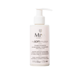MIYA mysoftemulsion 3in1 micellar emulsion for makeup removal and cleansing for face and body including intimate areas, 140 ml